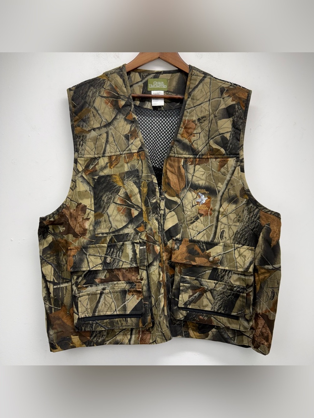 Quail Unlimited size XXL Men’s Realtree Hardwood Camo Camouflage Hunting Vest
